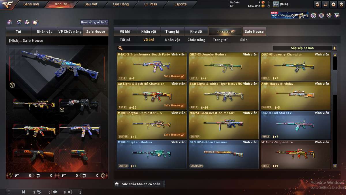 shop acc cf uy tin gia re